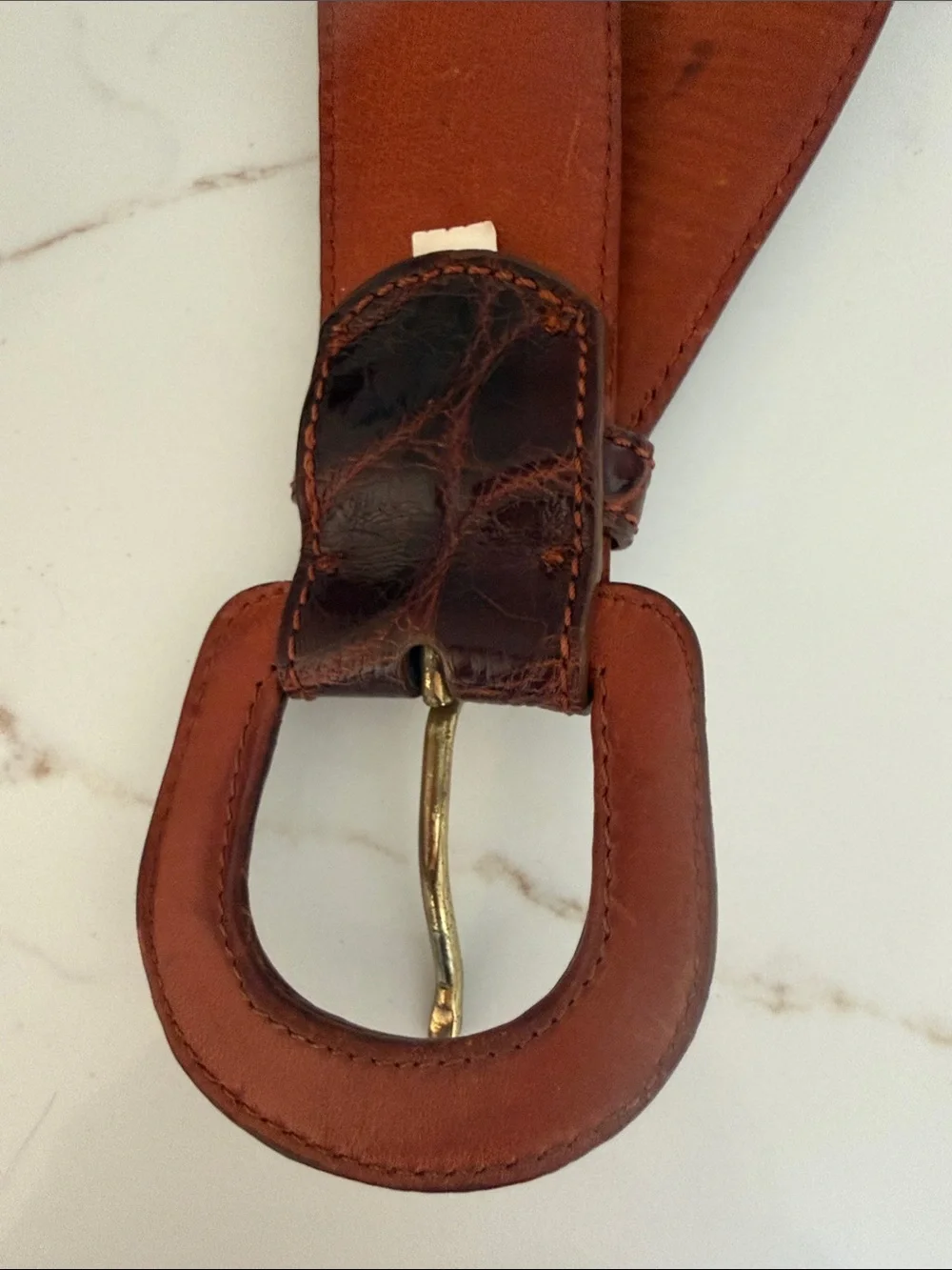 Vintage Ralph Lauren Genuine American Alligator Belt Size 28